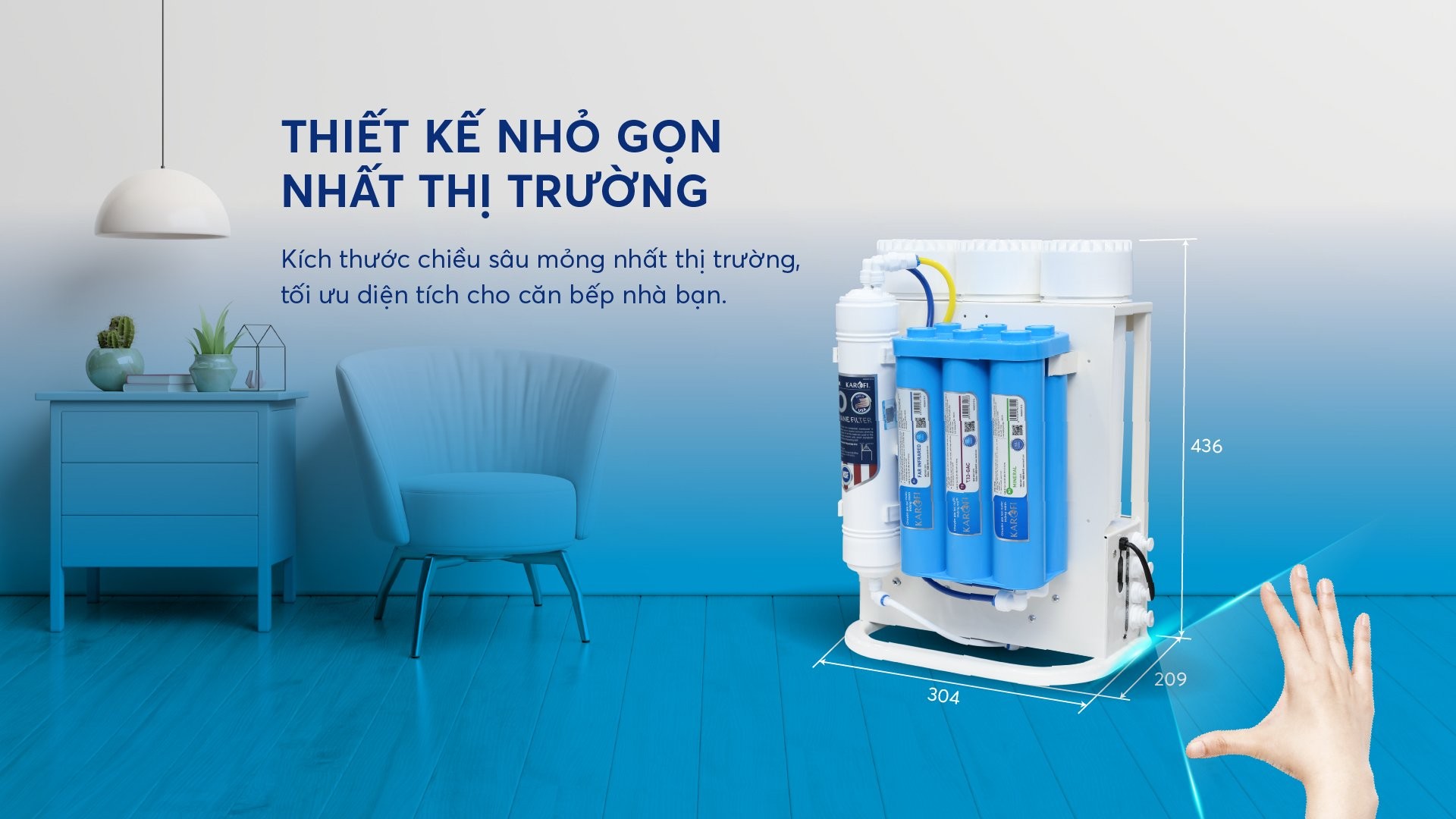 MÁY LỌC NƯỚC KAROFI KAQ-U05