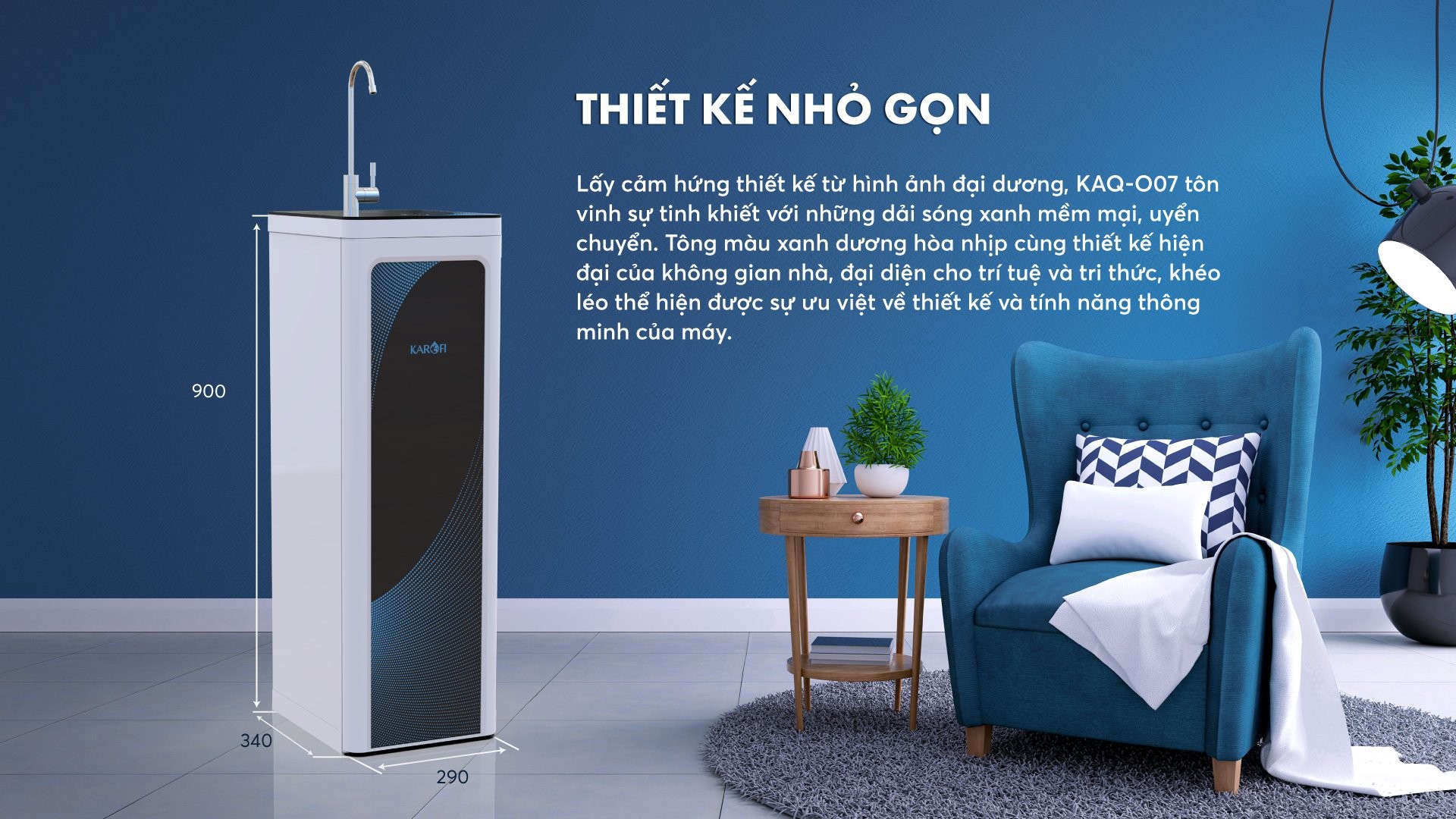 Máy lọc nước Karofi KAQ-O07