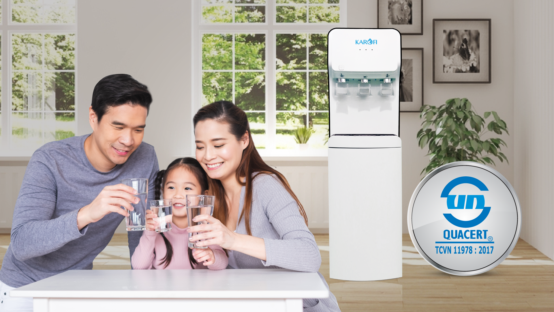 Cây nước nóng lạnh Karofi HC18-RO