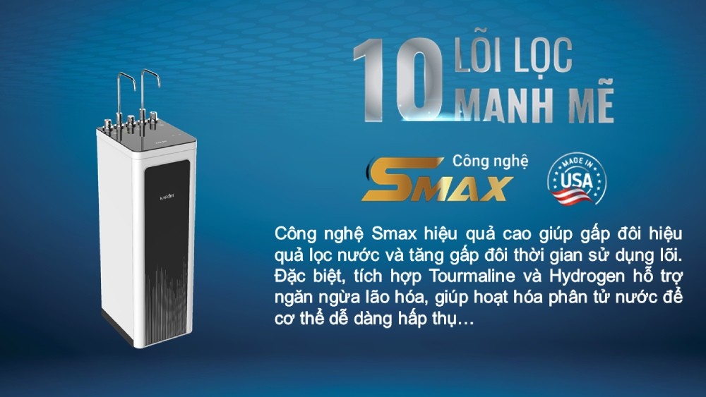 Máy lọc nước nóng lạnh Karofi KAD - D952