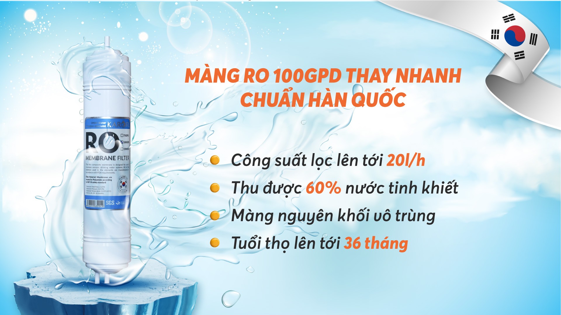 Máy lọc nước Lạnh Nguội Karofi Livotec 600