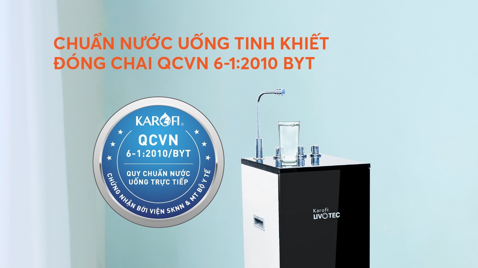 Máy lọc nước nóng lạnh Karofi Livotec 611