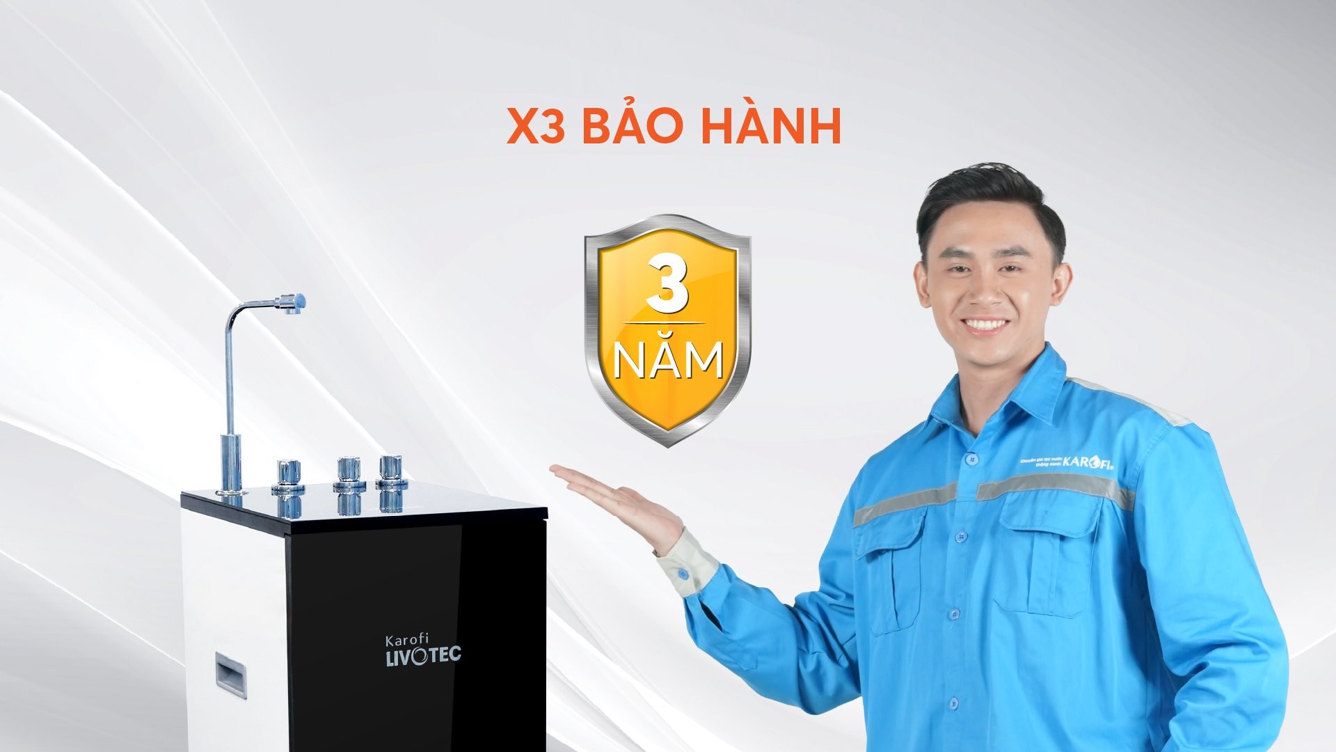 Máy lọc nước nóng lạnh Karofi Livotec 611