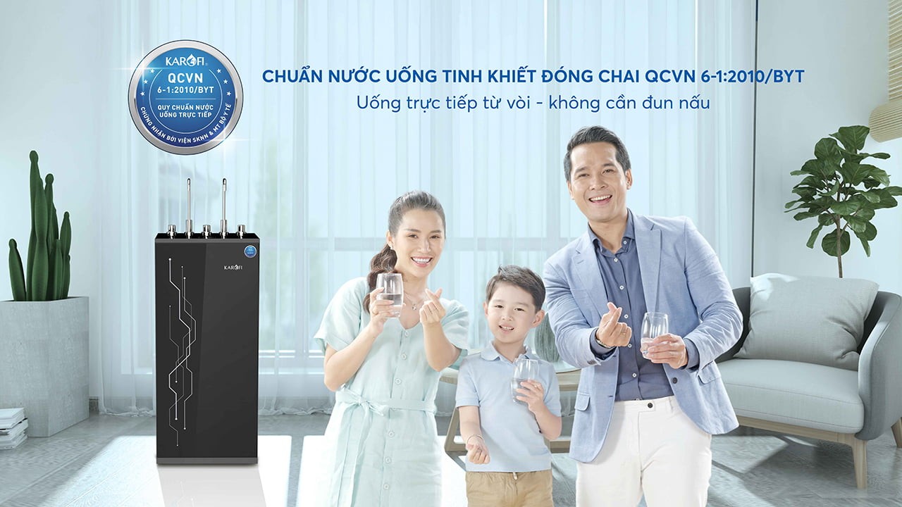 Máy lọc nước nóng lạnh Karofi KAD-I55