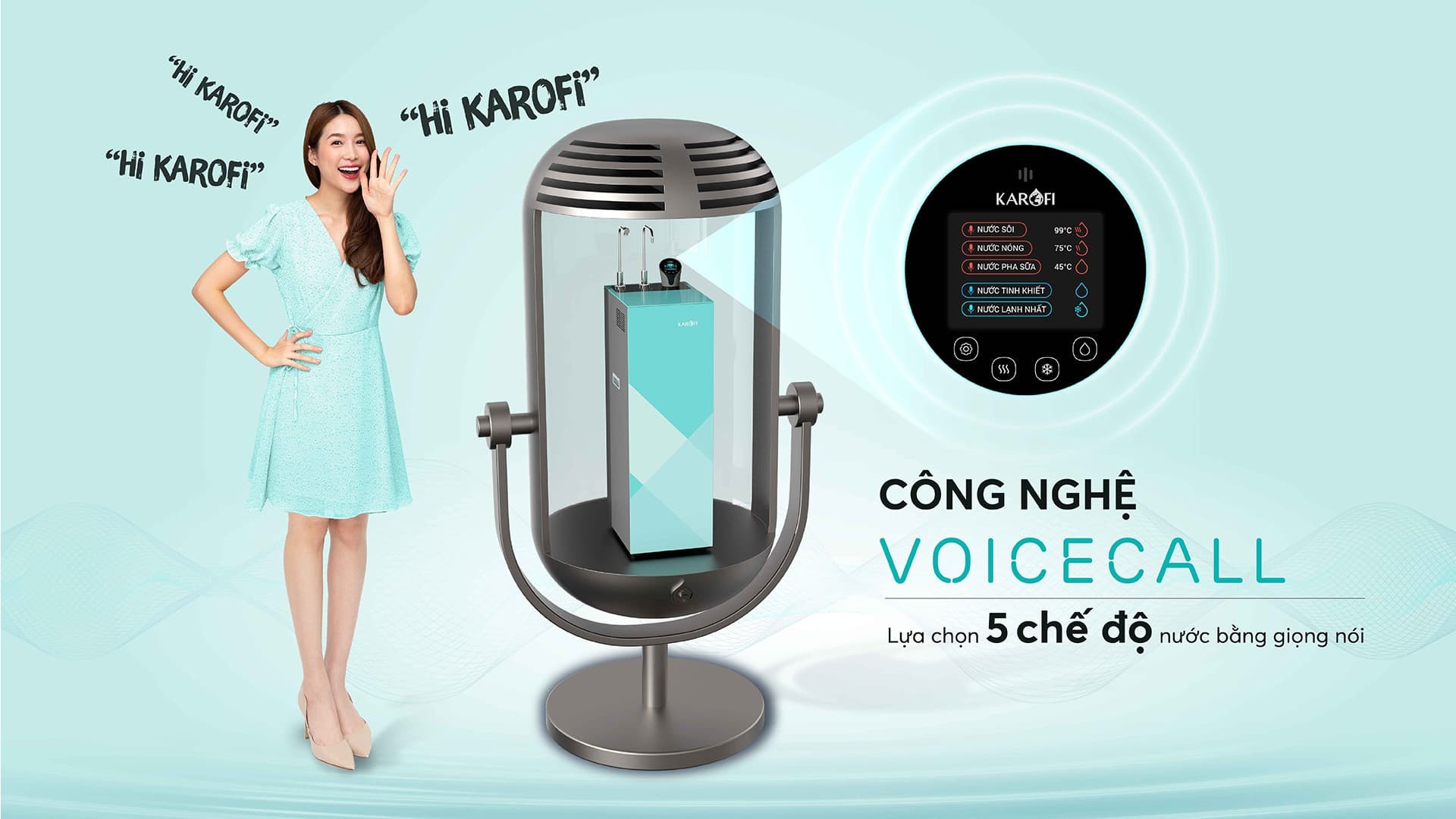 Máy lọc nước nóng lạnh Karofi KAD-N91