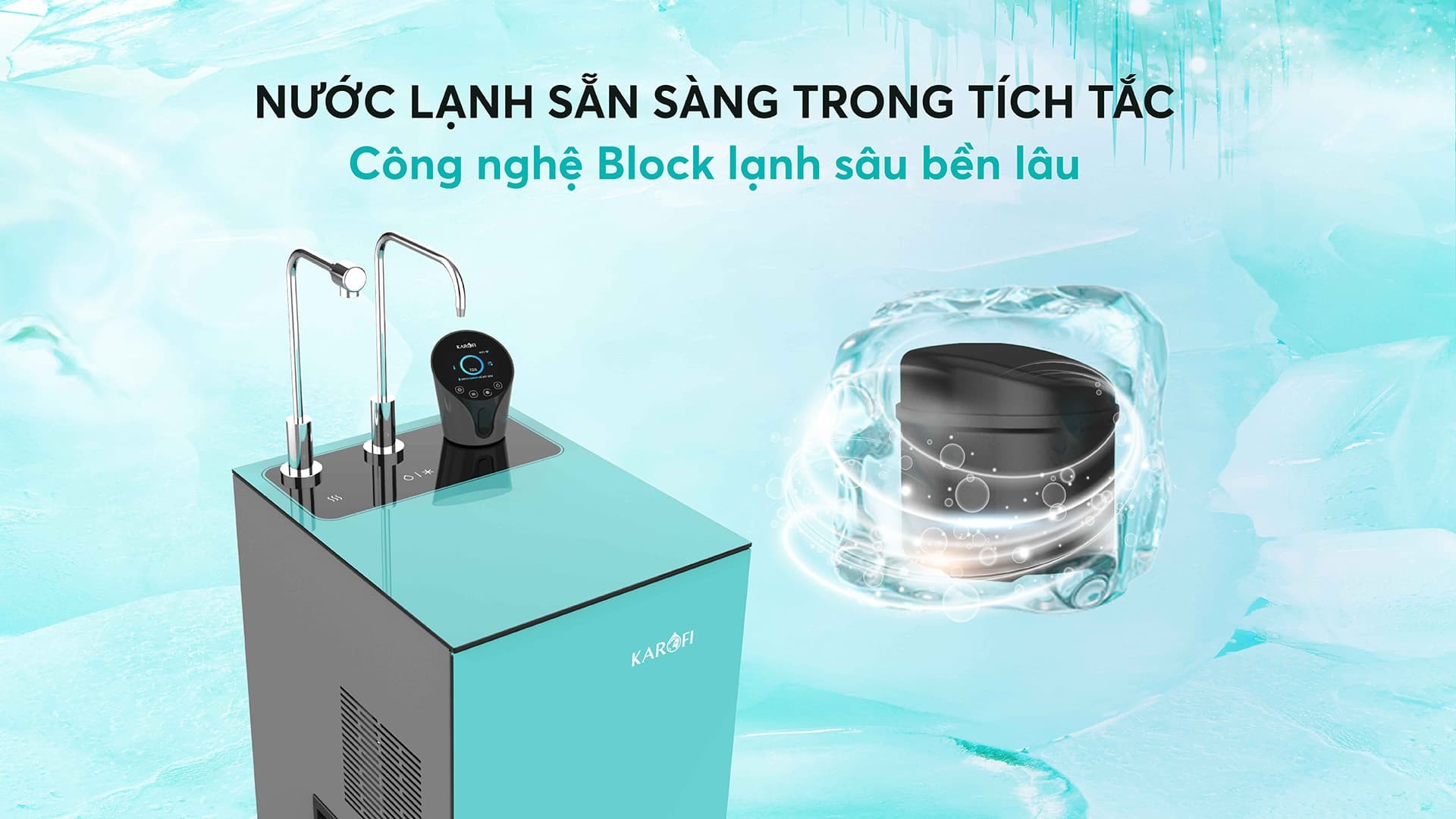 Máy lọc nước nóng lạnh Karofi KAD-N91