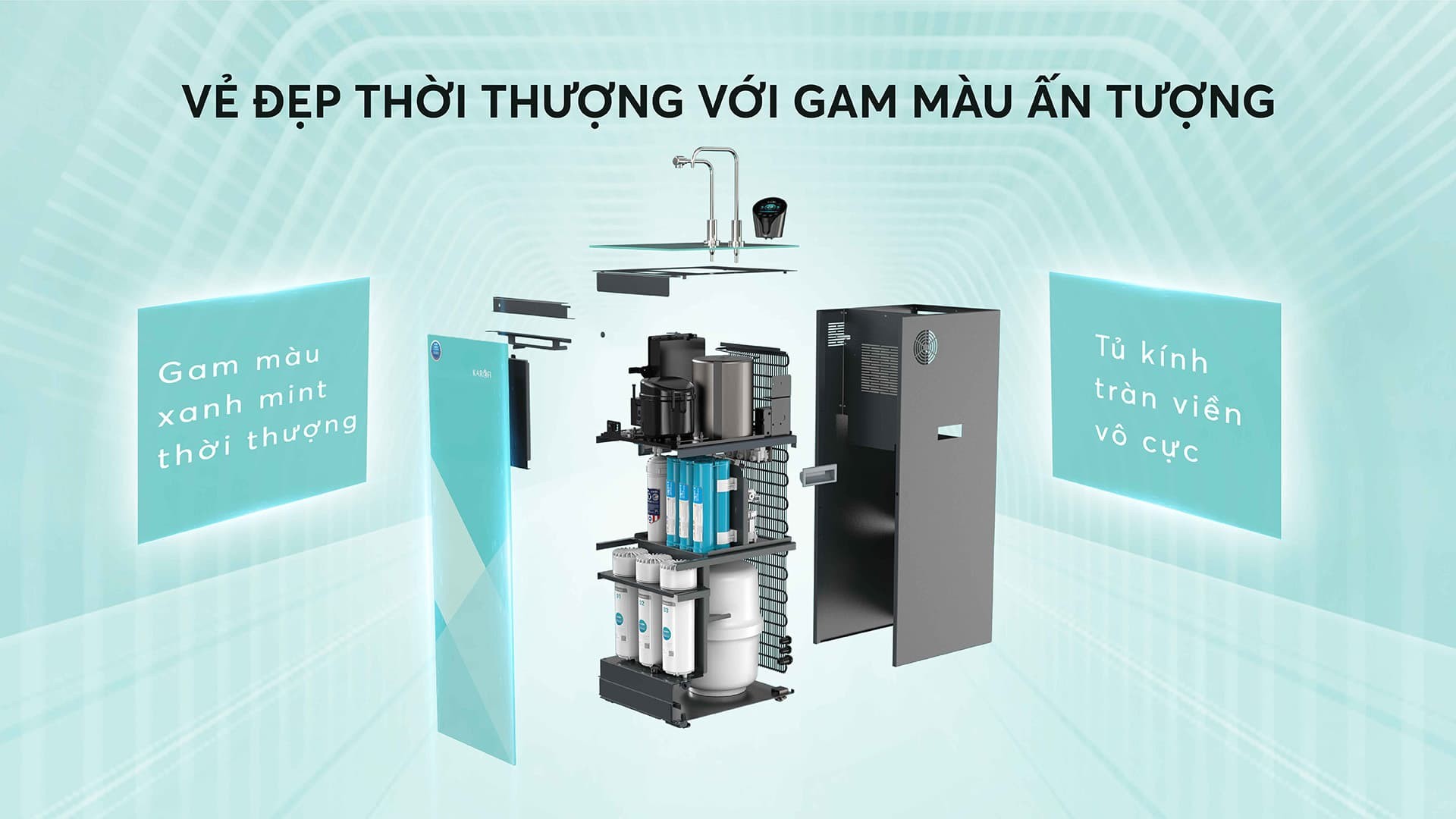 Máy lọc nước nóng lạnh Karofi KAD-N91