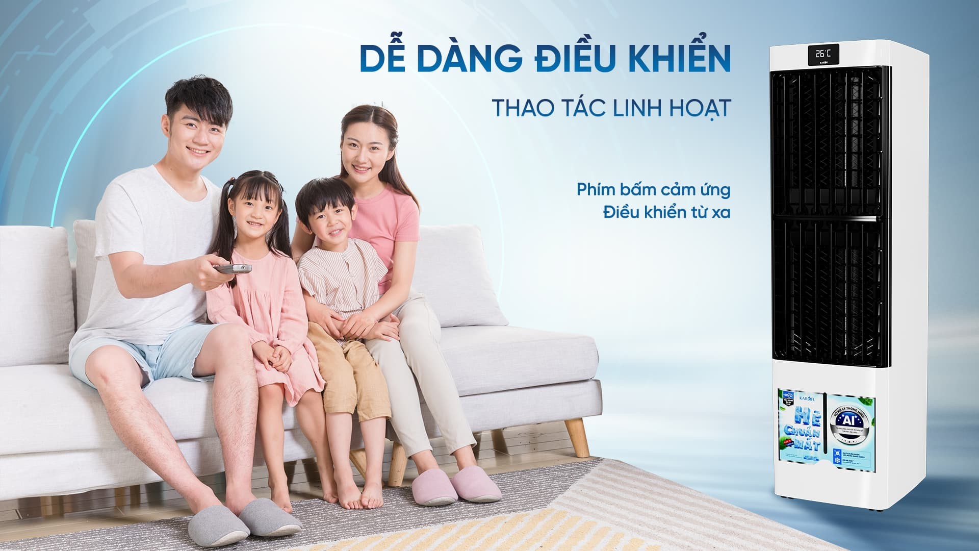 Quạt điều hòa Karofi KAC-H132R