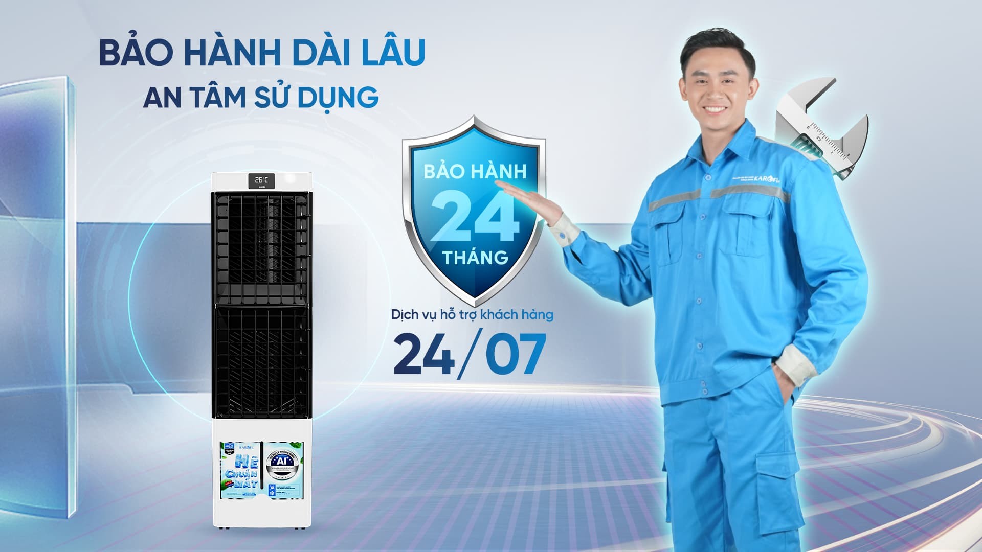 Quạt điều hòa Karofi KAC-H132R