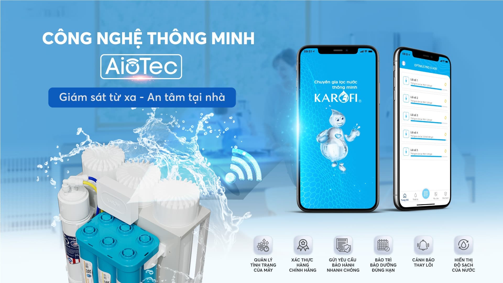 Máy lọc nước Karofi KAQ-U96