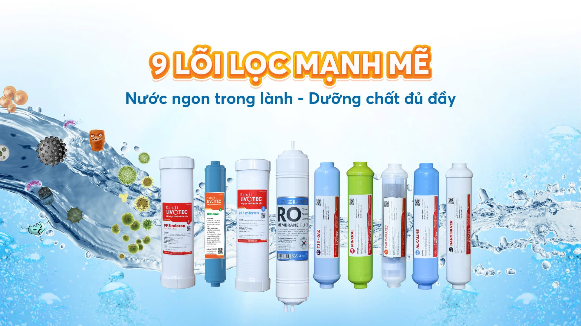 Máy lọc nước Karofi Livotec 510