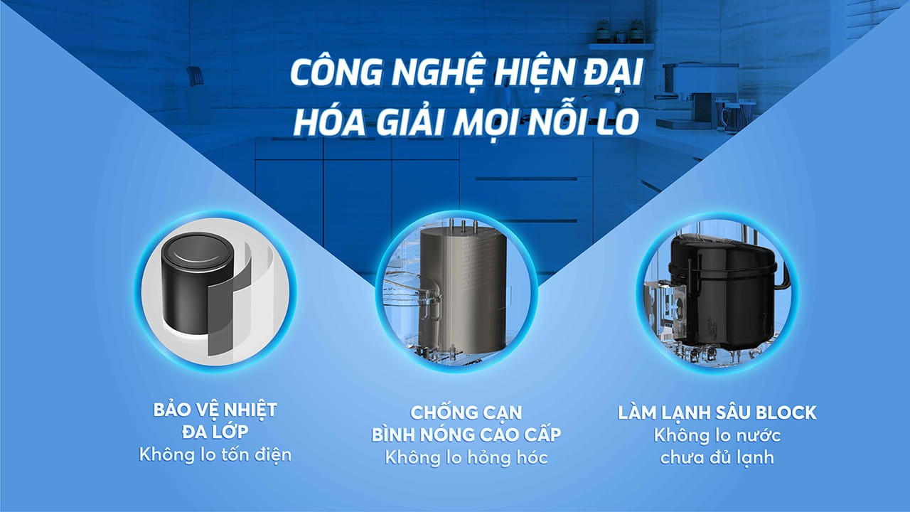 Máy lọc nước nóng lạnh Karofi KAD-L56