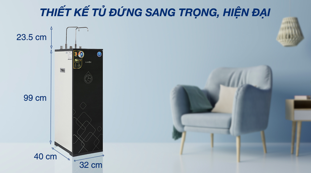 Máy lọc nước nóng lạnh nguội Karofi KAD-X39