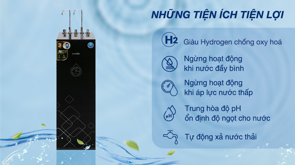 Máy lọc nước nóng lạnh nguội Karofi KAD-X39