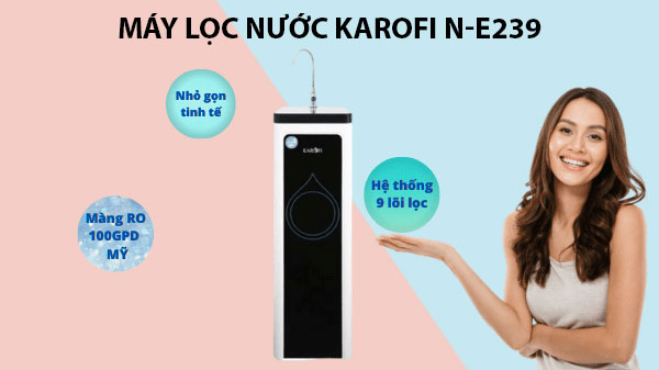 Máy lọc nước Karofi 9 cấp có tủ