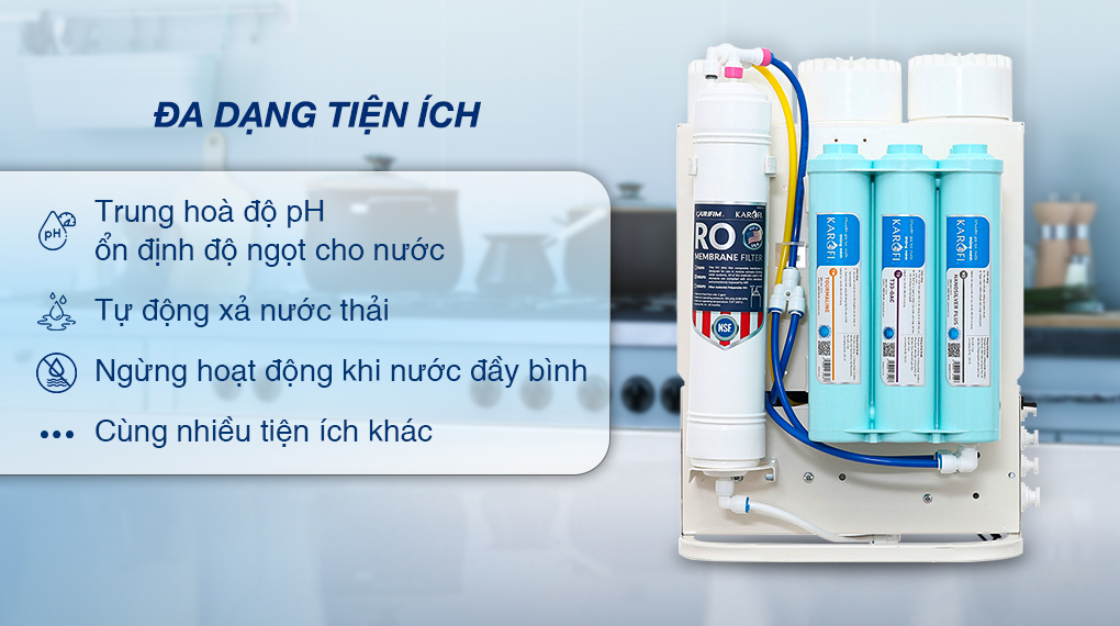 MÁY LỌC NƯỚC KAROFI KAQ-U05G - MẪU 2023