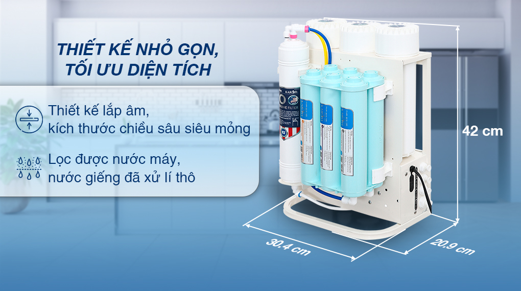 MÁY LỌC NƯỚC KAROFI KAQ-U05G - MẪU 2023