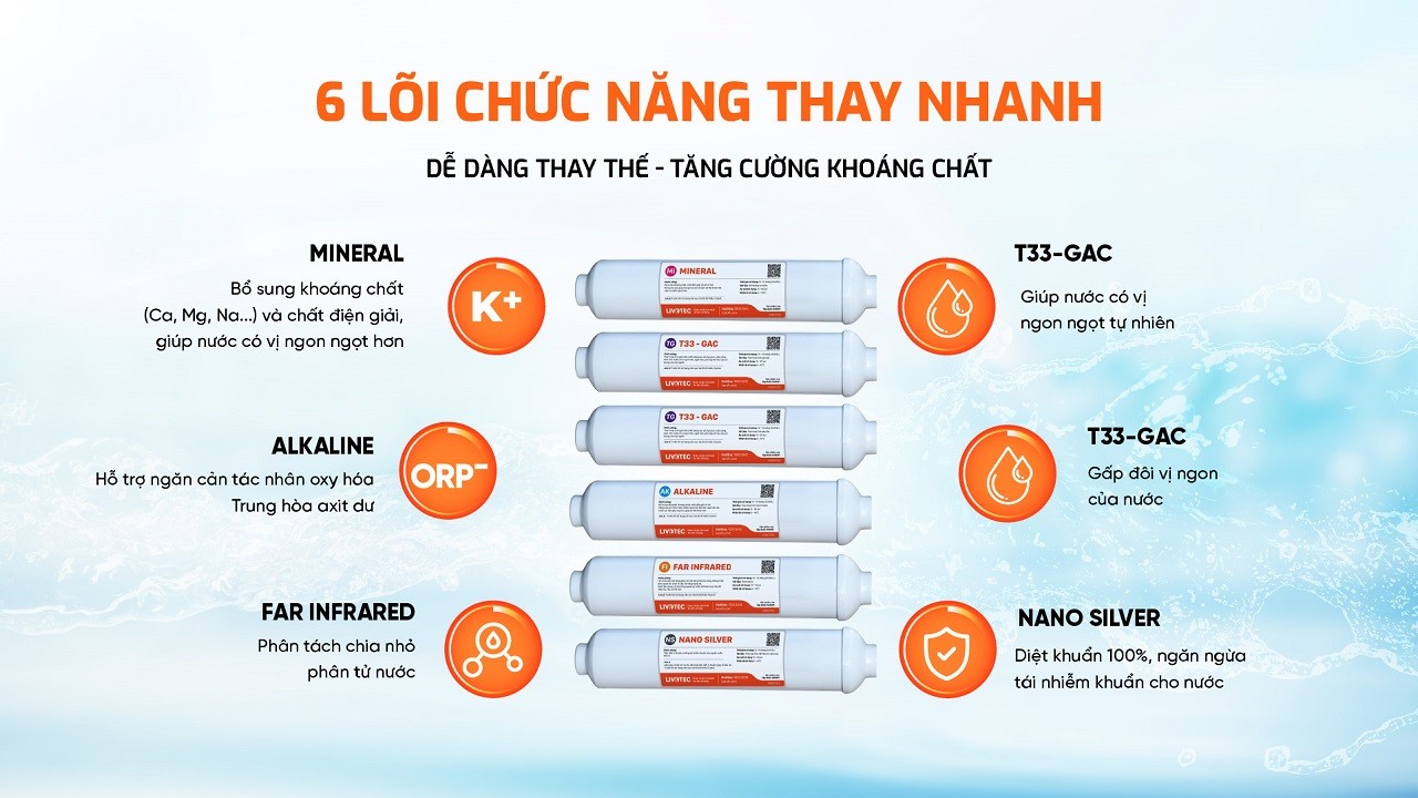 Máy lọc nước nóng lạnh Karofi Livotec 628