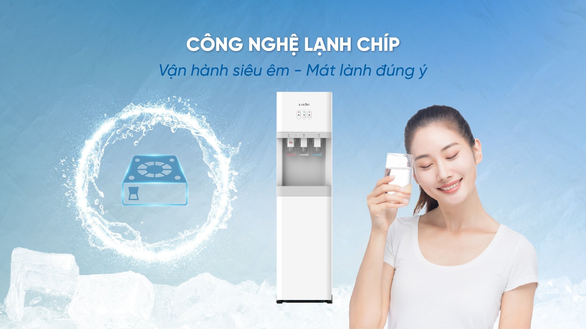 Cây nước nóng lạnh Karofi HCV206 - MẪU 2023